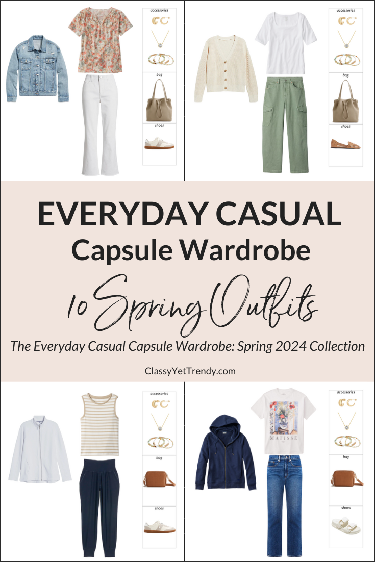 The Everyday Casual Capsule Wardrobe - Spring 2024 Outfits Preview