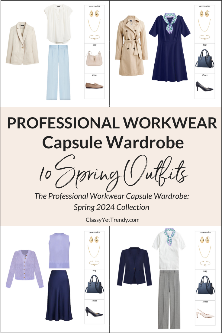 Professional Workwear Spring 2024 Capsule Wardrobe Sneak Peek + 10 Outfits