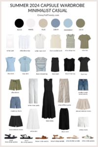 My 29-Piece Minimalist Casual Summer 2024 Capsule Wardrobe