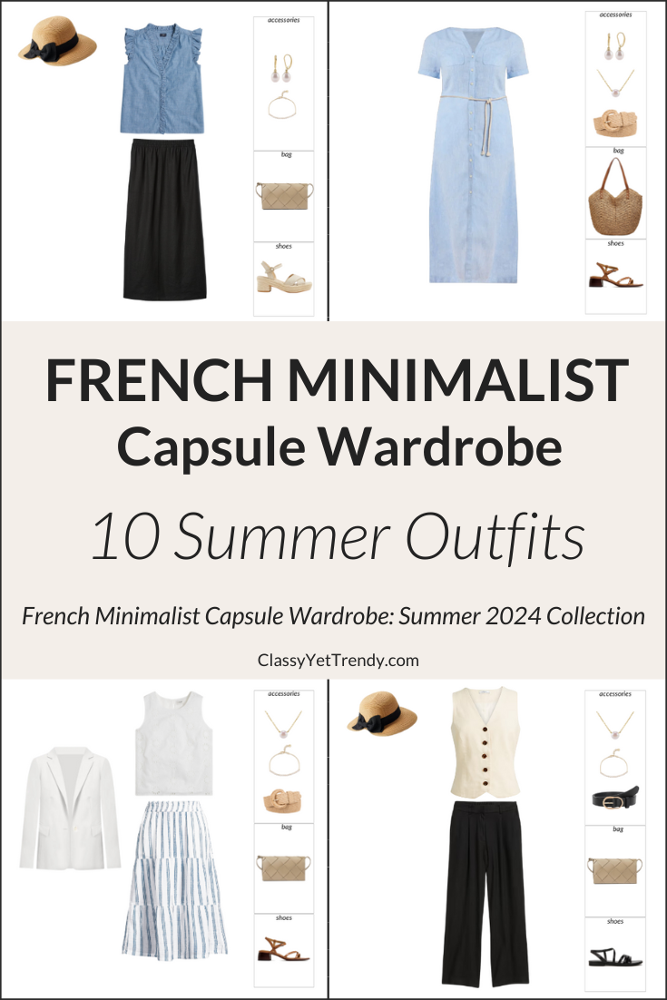 The French Minimalist Capsule Wardrobe - SUMMER 2024 Outfits Preview