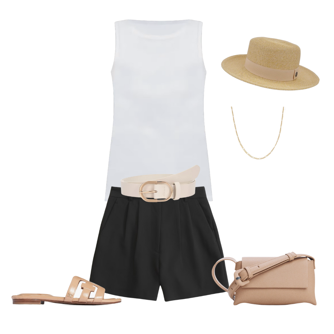 Tailored Shorts Mix and Match: 9 Pieces, 9 Outfits