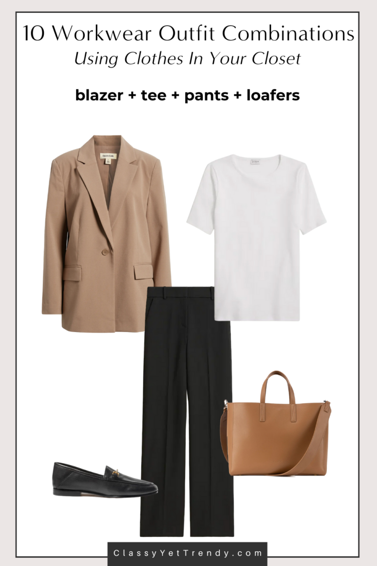 10 Workwear Outfit Combinations With Clothes Already In Your Closet