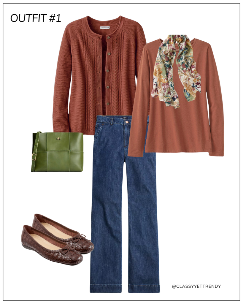 WHAT TO WEAR - AUTUMN COLORS OUTFITS FALL 2024 - OUTFIT 1