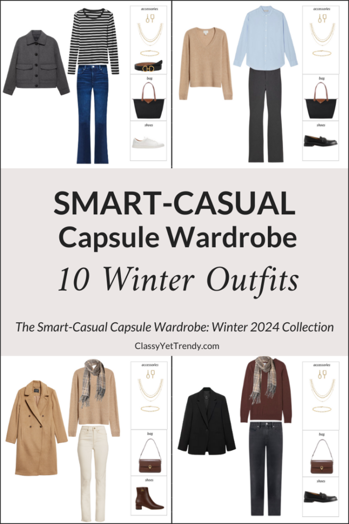 Smart Casual Capsule Wardrobe - Winter 2024 Outfits Preview