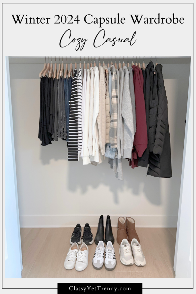 My Winter 2024 Cozy Casual Capsule Wardrobe In My Closet