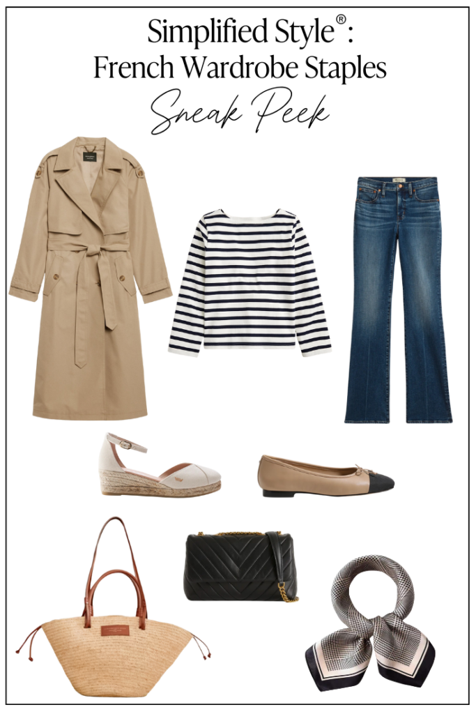 SIMPLIFIED STYLE FRENCH WARDROBE STAPLES SNEAK PEEK