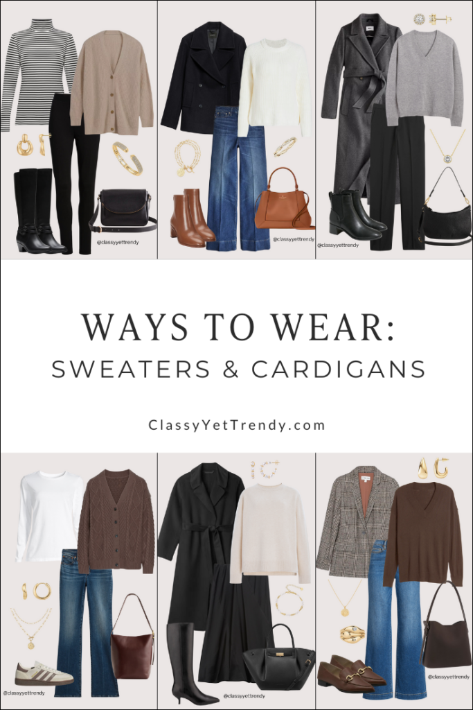 WAYS TO WEAR - SWEATERS AND CARDIGANS pin