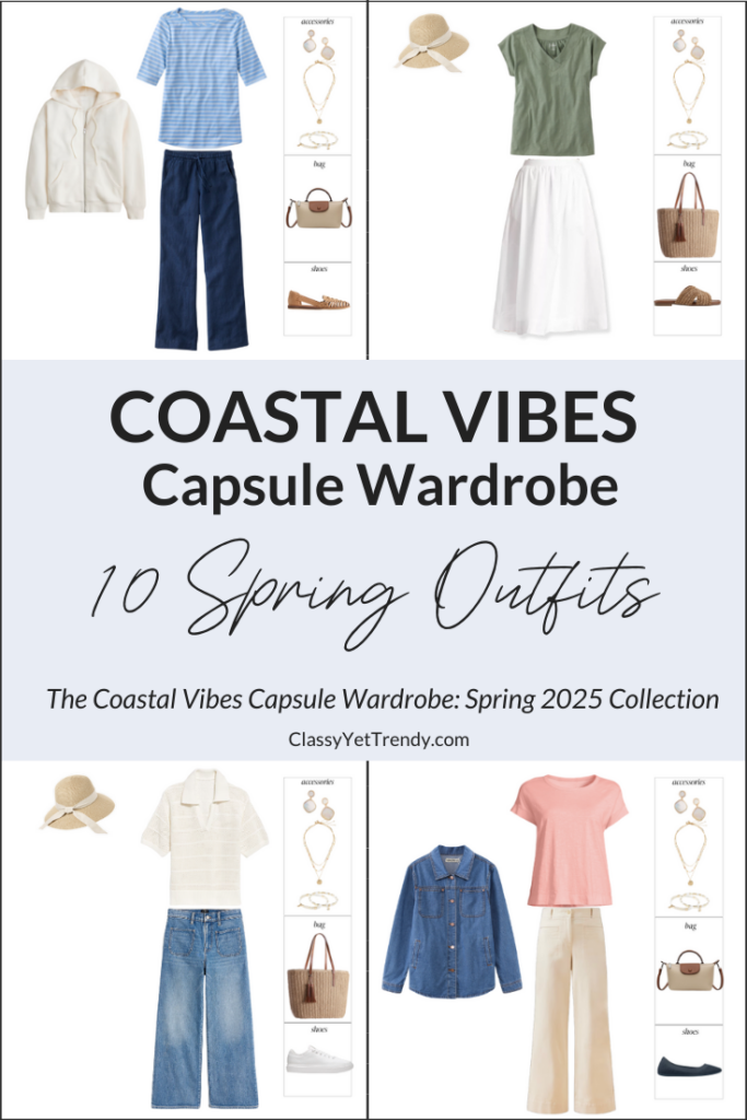 The Coastal Vibes Capsule Wardrobe - SPRING 2025 Outfits Preview