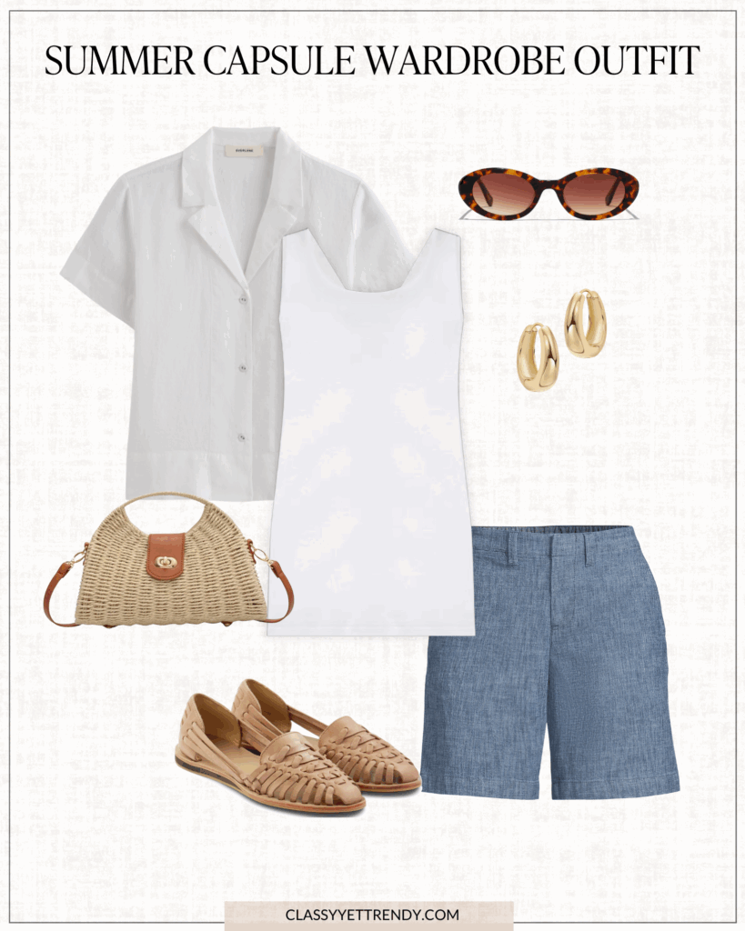 10 OUTFITS FROM MY SUMMER 2025 MINIMALIST CASUAL HOT CLIMATE CAPSULE WARDROBE - OUTFIT 8