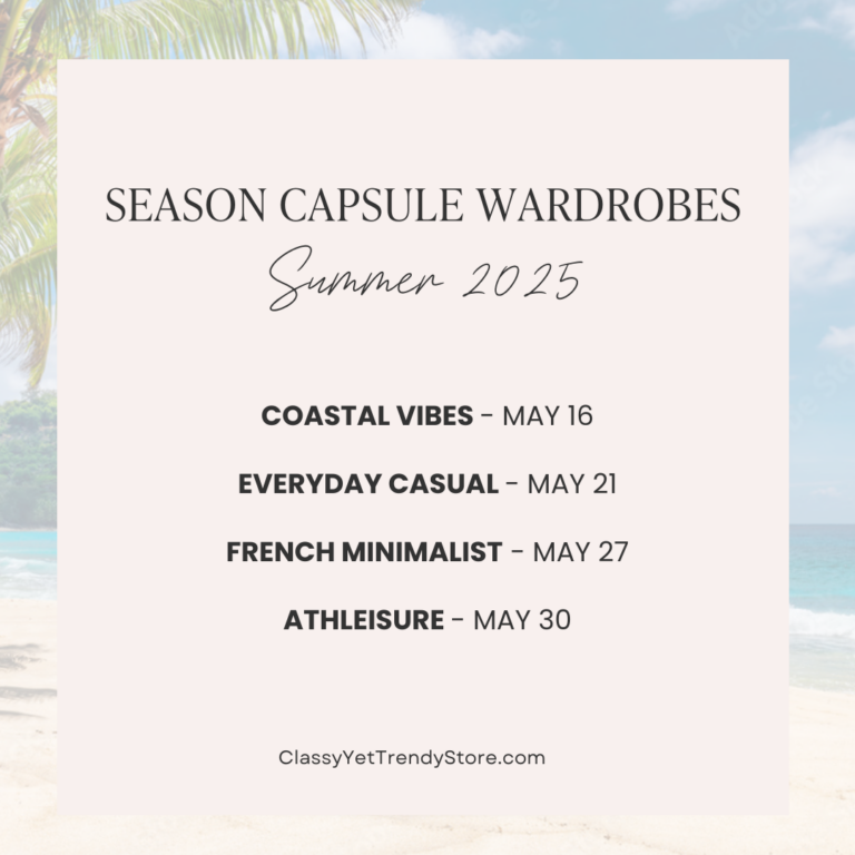 SUMMER 2025 - CAPSULE WARDROBE EBOOK PUBLICATION SCHEDULE