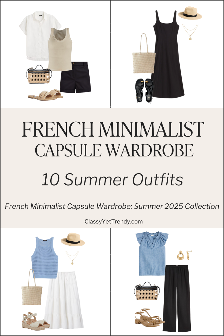 10 French Minimalist Outfits For Summer 2025: Modern, Chic and Affordable | Casual & Dressy