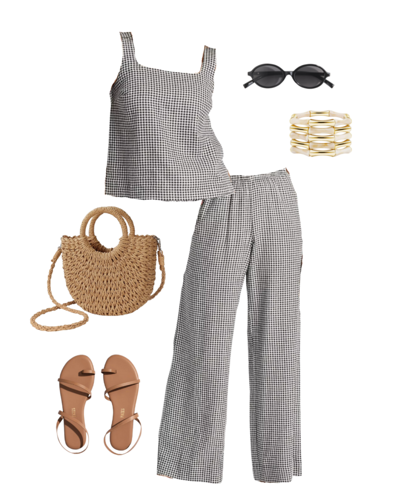 WARM WEATHER TRAVEL CAPSULE WARDROBE 2025 - 11 PIECES 10 OUTFITS - outfit 2