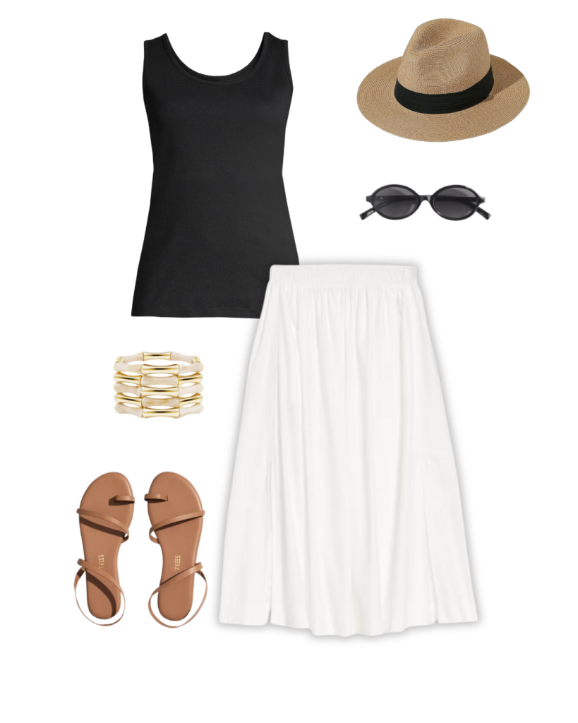 WARM WEATHER TRAVEL CAPSULE WARDROBE 2025 - 11 PIECES 10 OUTFITS - outfit 4