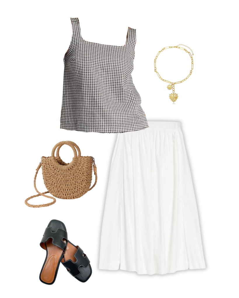 WARM WEATHER TRAVEL CAPSULE WARDROBE 2025 - 11 PIECES 10 OUTFITS - outfit 7