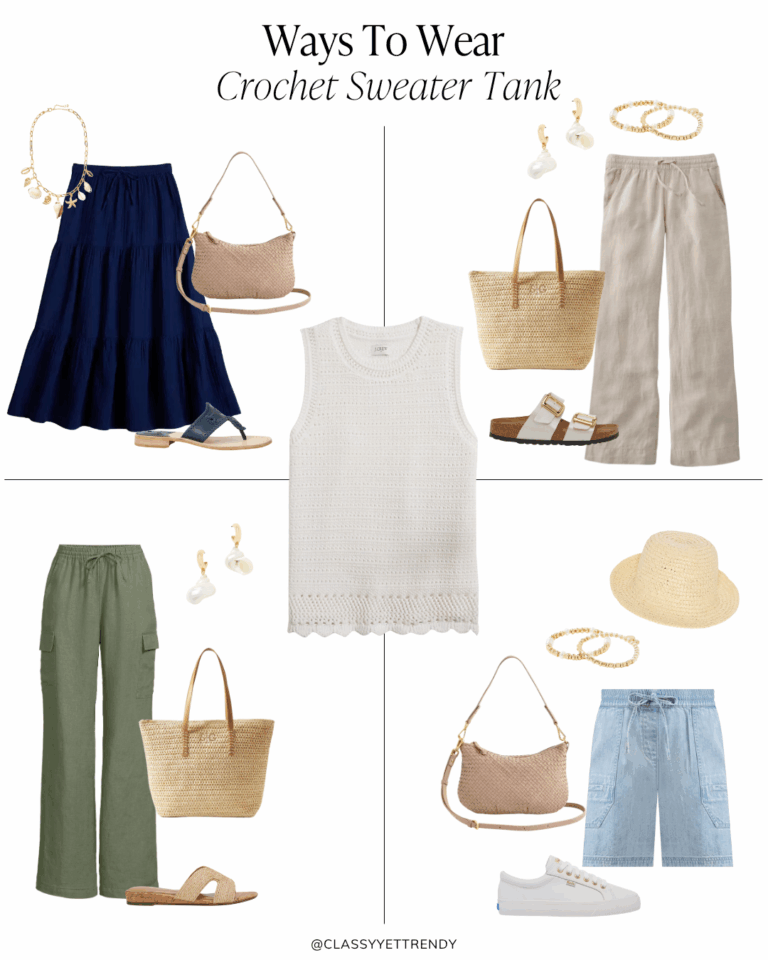 Instagram Post - Ways To Wear - Crochet Sweater Tank - collage