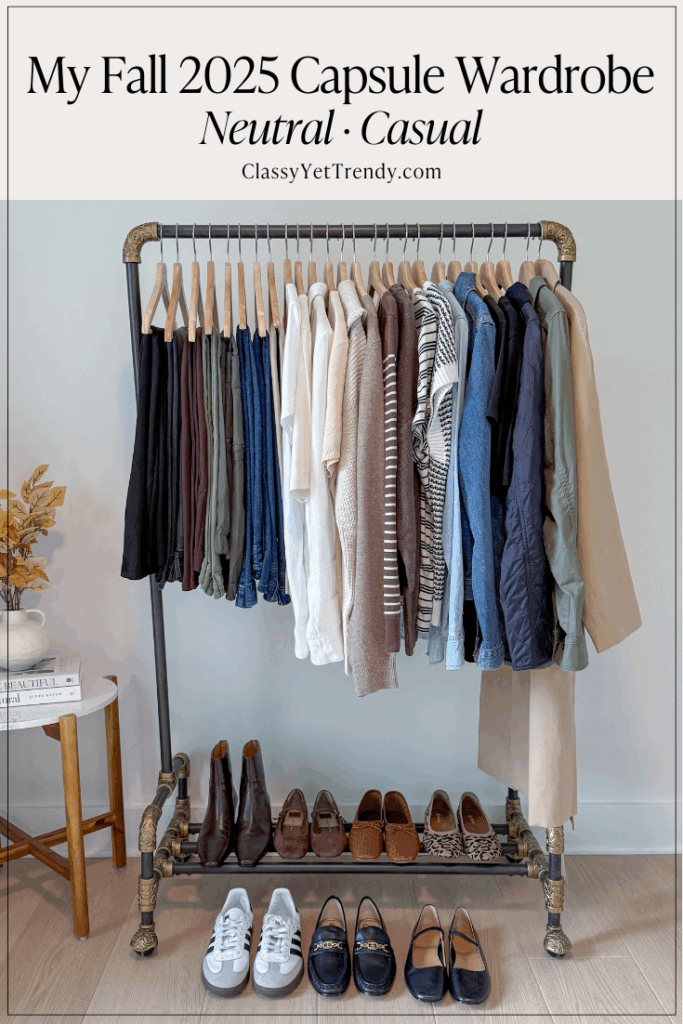 My Fall 2025 Neutral Casual Capsule Wardrobe In My Closet