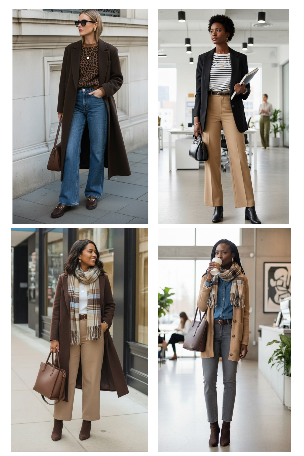 SMART ELEVATED CASUAL WINTER 2025 - STYLED OUTFITS COLLAGE