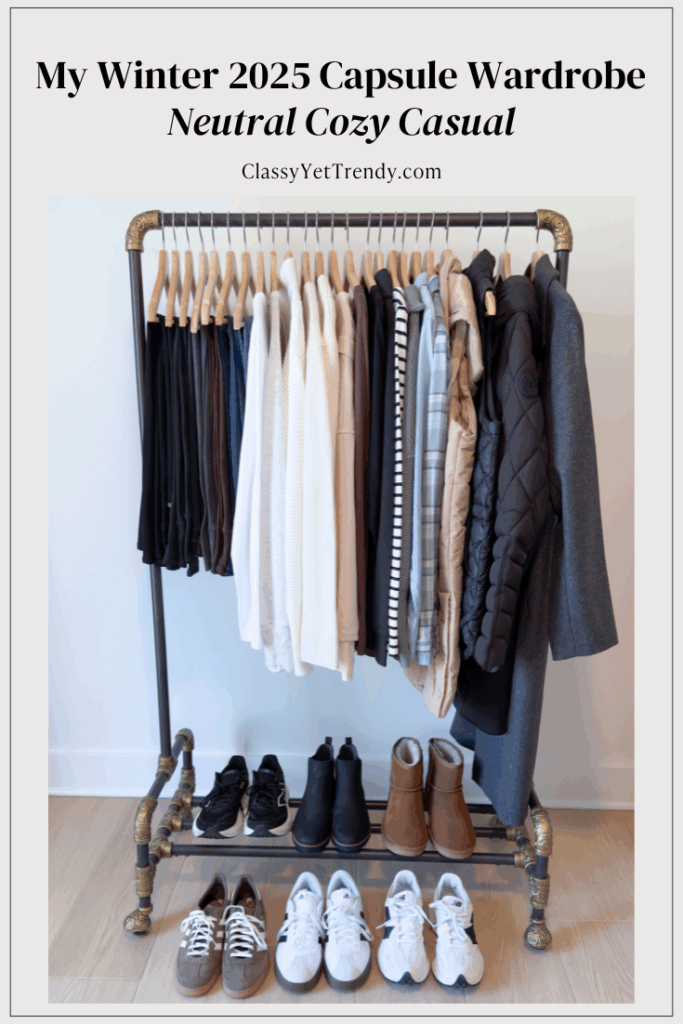 My Winter 2025 Neutral Cozy Casual Capsule Wardrobe