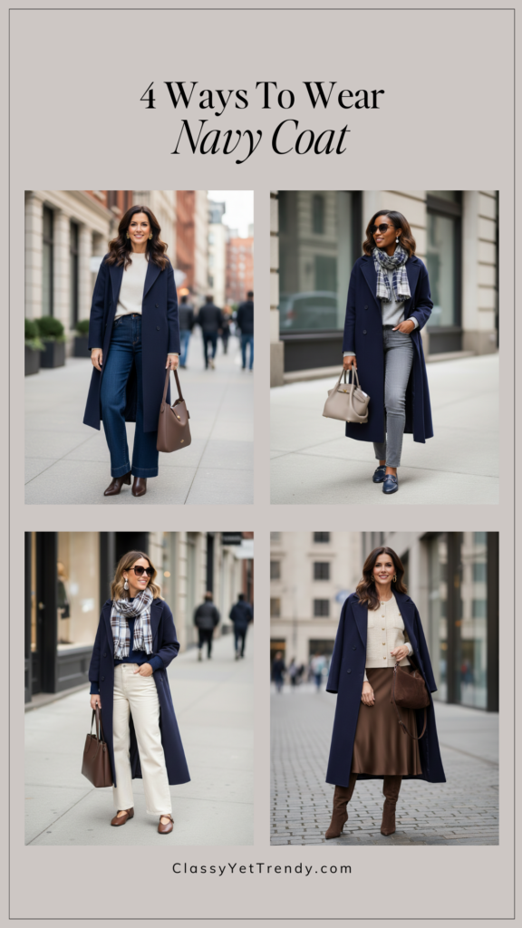 4 WAYS TO WEAR A NAVY COAT JAN 2026