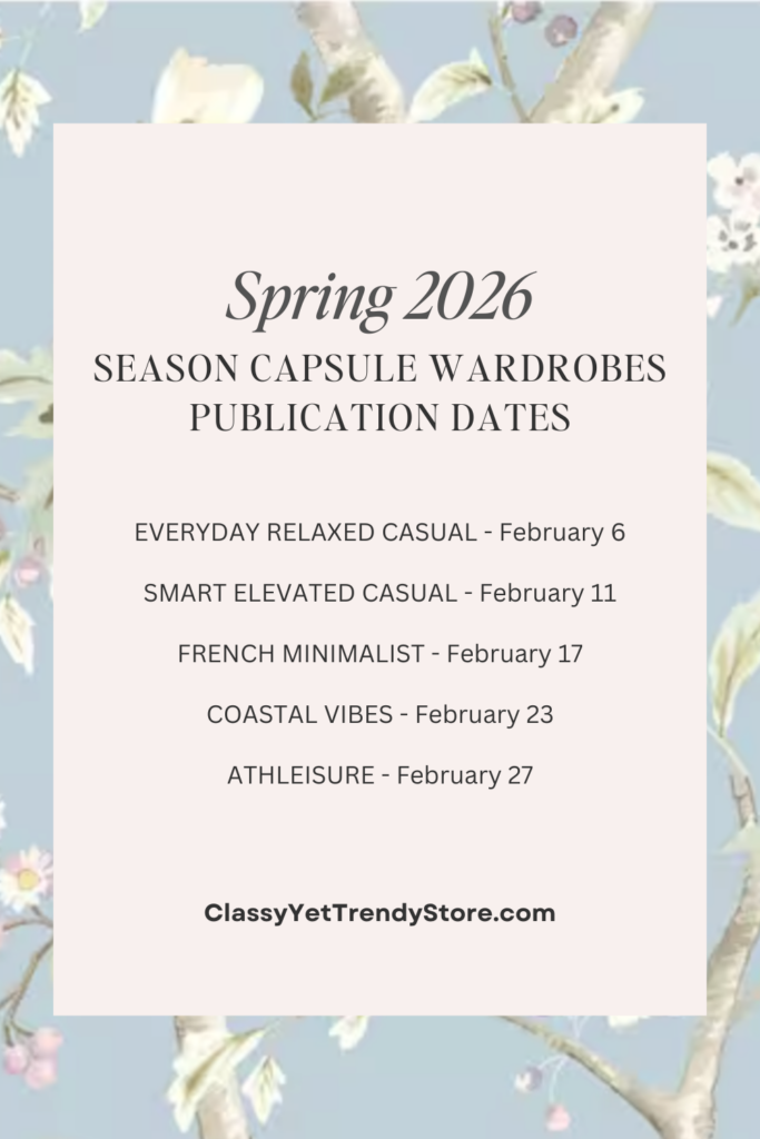 SPRING 2026 - CAPSULE WARDROBE EBOOKS PUBLICATION SCHEDULE blog pin
