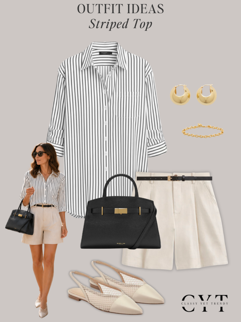 STRIPED TOP OUTFITS - MINIMAL CHIC SUMMER - APR 2026 - OUTFIT 3