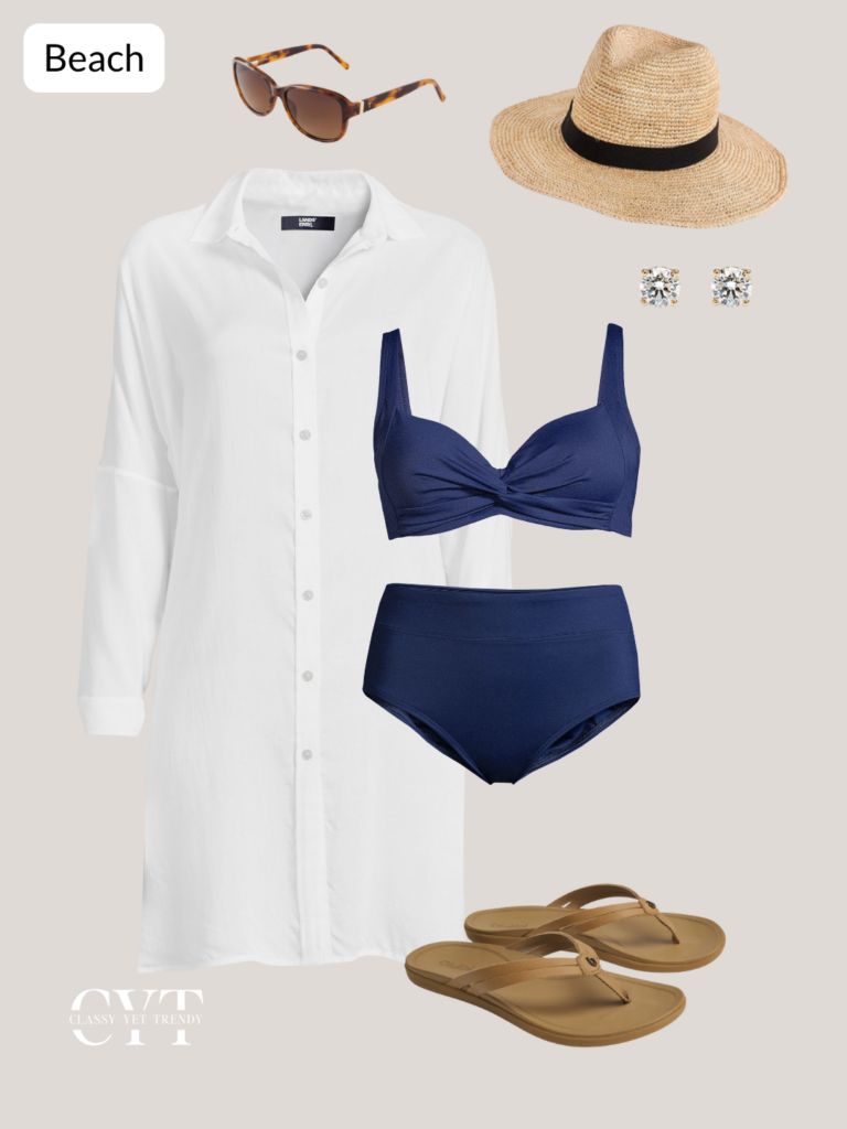 TRAVEL WARDROBE PACKING CHART - 5 DAYS 30A SANTA ROSA BEACH FLORIDA APR 2026 - BEACH