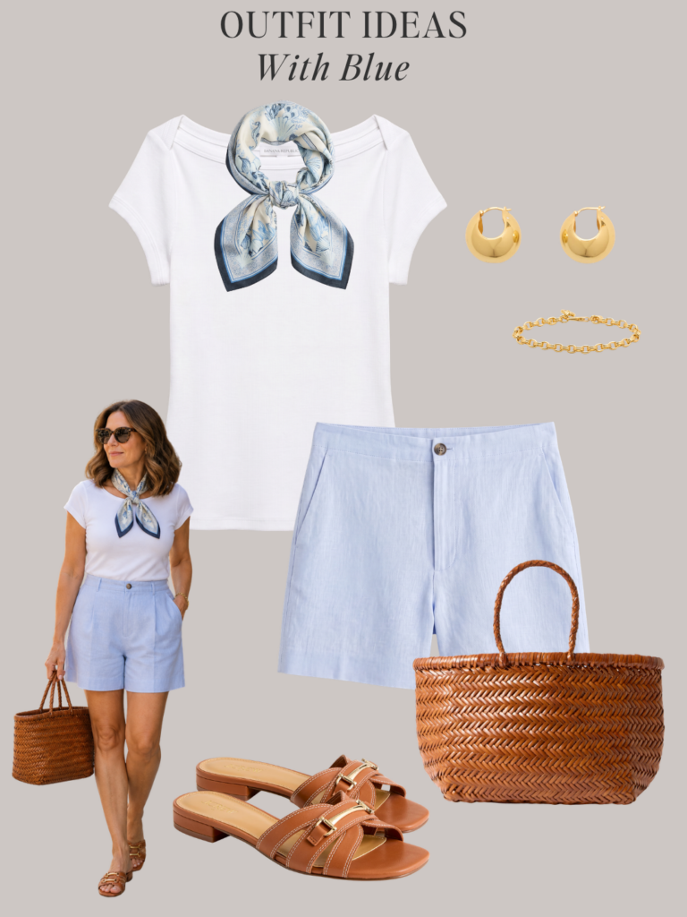 OUTFITS WITH BLUE - MINIMAL CHIC SUMMER OUTFITS - MAY 2026 - outfit 1