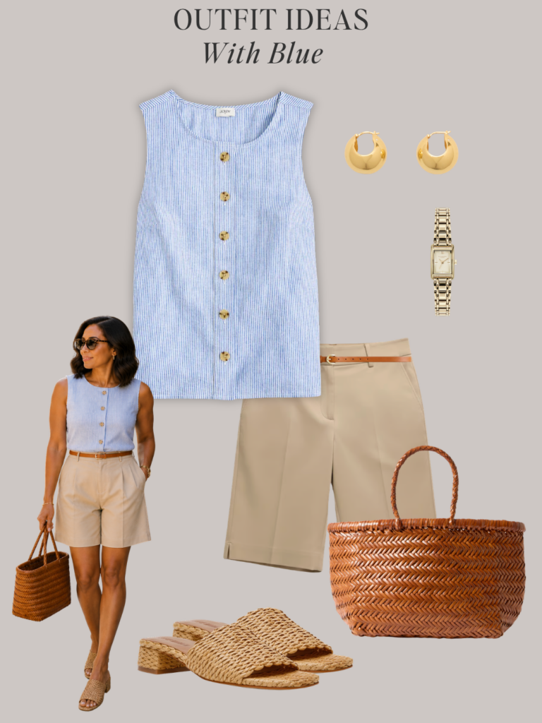 OUTFITS WITH BLUE - MINIMAL CHIC SUMMER OUTFITS - MAY 2026 - outfit 3