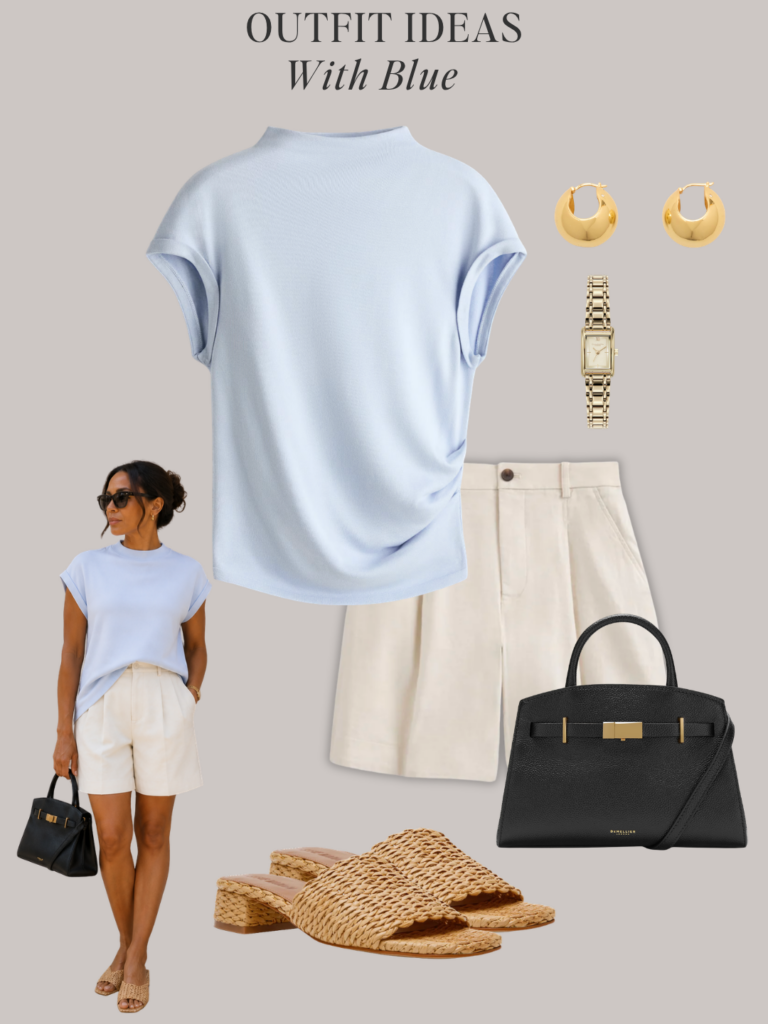 OUTFITS WITH BLUE - MINIMAL CHIC SUMMER OUTFITS - MAY 2026 - outfit 8