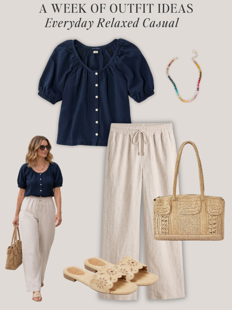 A WEEK OF EVERYDAY RELAXED CASUAL SUMMER OUTFITS - JUNE 2026 - OUTFIT 1
