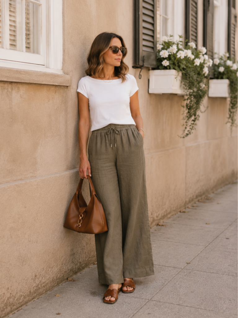 SUMMER OUTFITS WITH OLIVE - JUNE 2026 - OUTFIT 3 MODEL