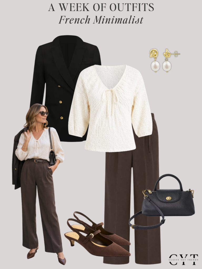 A Week of French Minimalist Fall 2026 Outfits: Modern, Chic and Affordable | Casual & Dressy