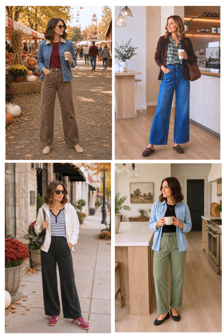 EVERYDAY RELAXED CASUAL CAPSULE WARDROBE OUTFITS COLLAGE - FALL aug 2026