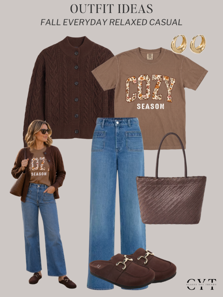 EVERYDAY RELAXED CASUAL OUTFIT IDEAS FALL 2026 - OUTFIT 1