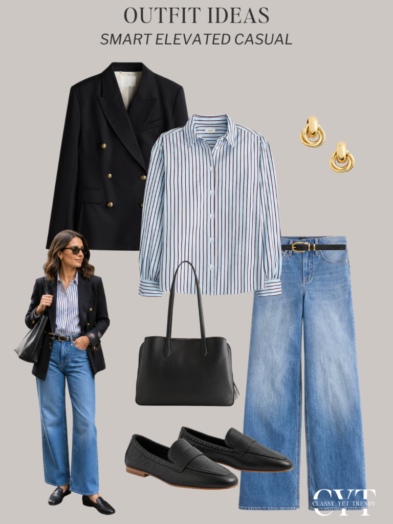 SMART ELEVATED CASUAL OUTFITS FALL 2026 - OUTFIT 1