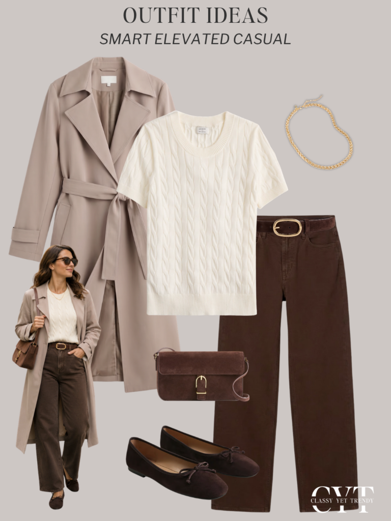 SMART ELEVATED CASUAL OUTFITS FALL 2026 - OUTFIT 2