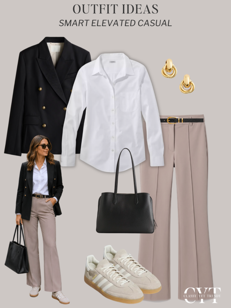 SMART ELEVATED CASUAL OUTFITS FALL 2026 - OUTFIT 4