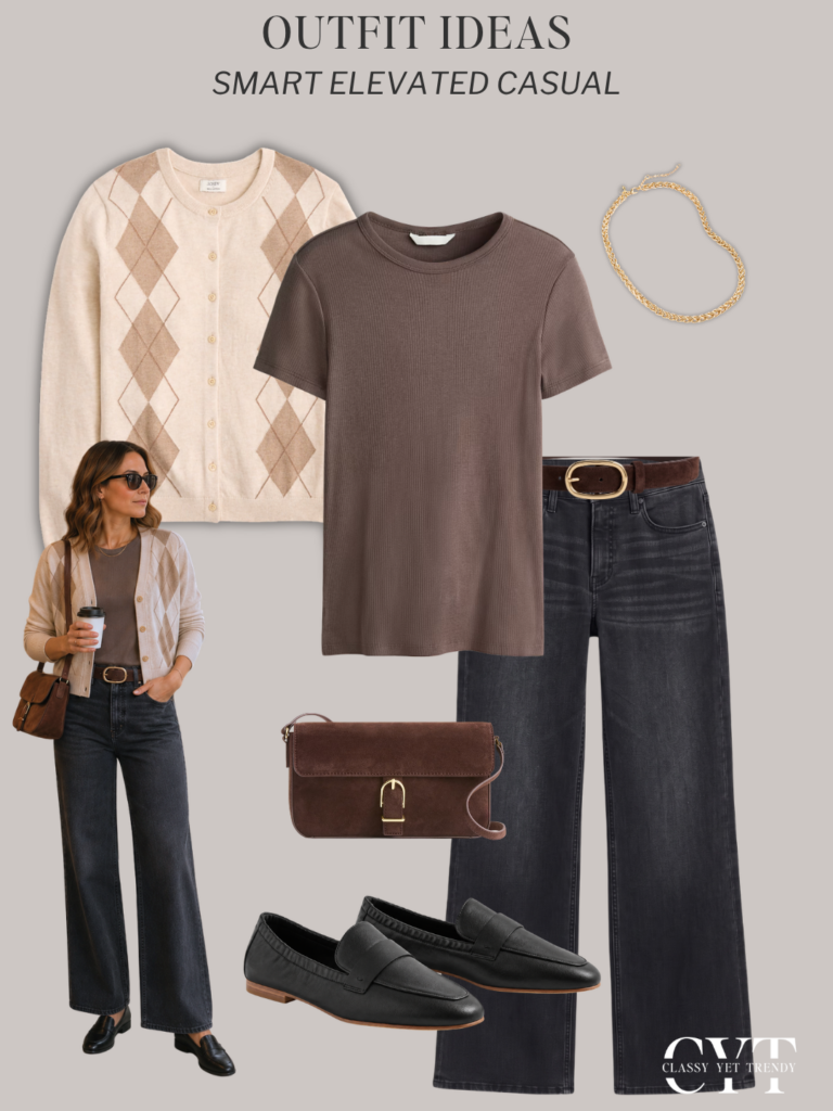 SMART ELEVATED CASUAL OUTFITS FALL 2026 - OUTFIT 5