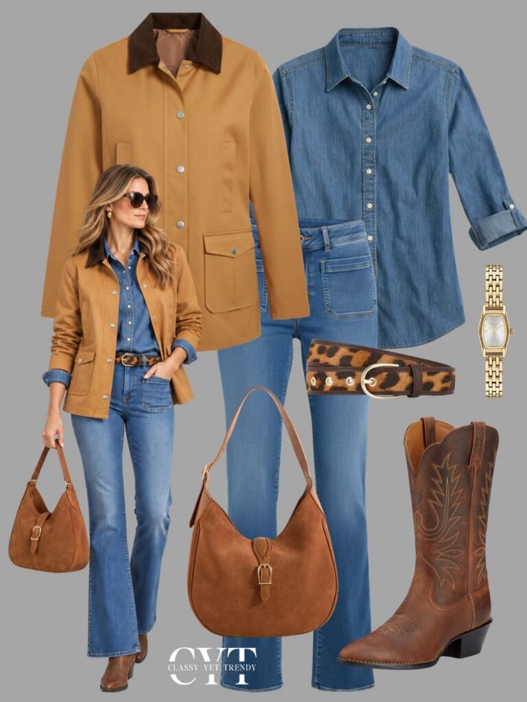 CHAMBRAY SHIRT 4 WAYS OUTFITS - SEPT 2026 - OUTFIT 2