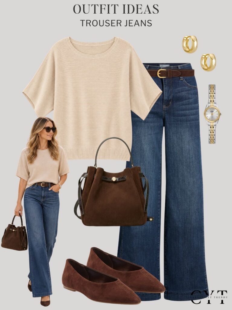 6 Ways To Style Trouser Jeans For The Fall Season