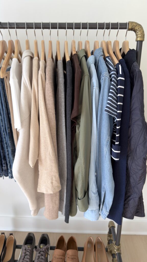 My 28-Piece FALL 2026 Elevated Casual Neutral Capsule Wardrobe - tops and layers