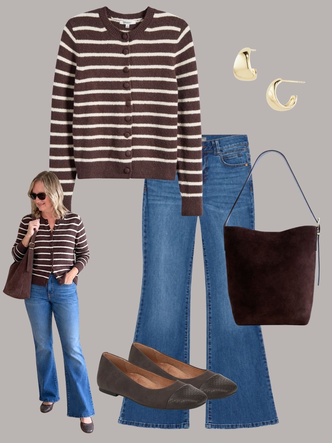 NORDSTROM RACK FALL OUTFIT WITH CHOCOLATE BROWN - OCT 2026 - COLLAGE