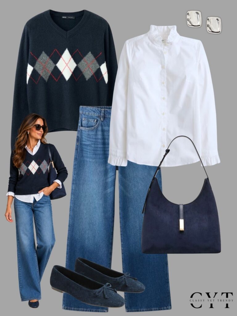 OUTFITS WITH A BUTTON-DOWN SHIRT WITH MODELS - OCT 2026 - OUTFIT 2