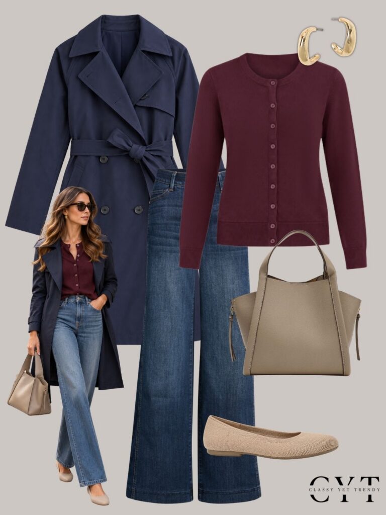 OUTFITS WITH A NAVY TRENCH - OCT 2026 - OUTFIT 6