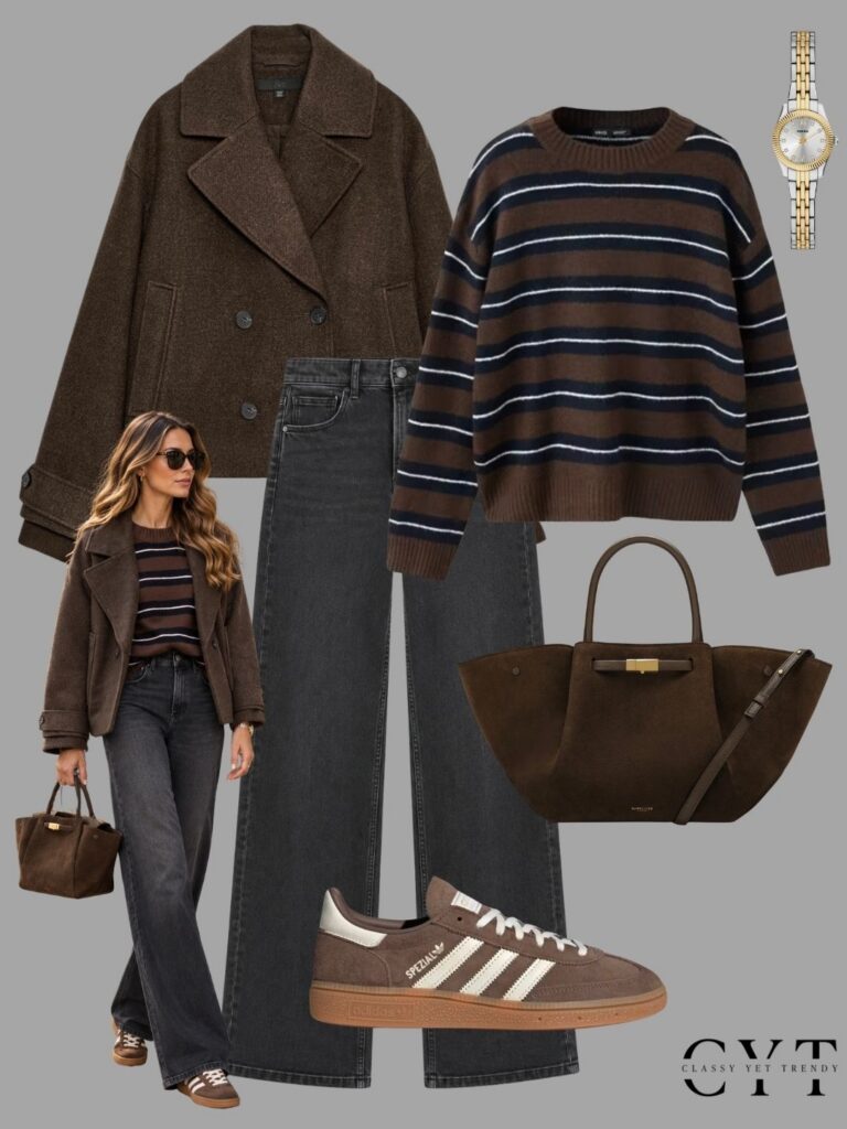 OUTFITS WITH ADIDAS SPEZIAL BROWN SNEAKERS WITH MODELS - OCT 2026 - OUTFIT 2