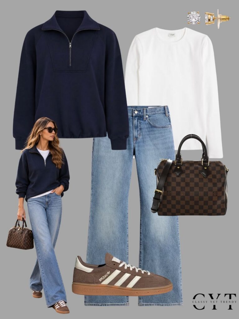 OUTFITS WITH ADIDAS SPEZIAL BROWN SNEAKERS WITH MODELS - OCT 2026 - OUTFIT 3