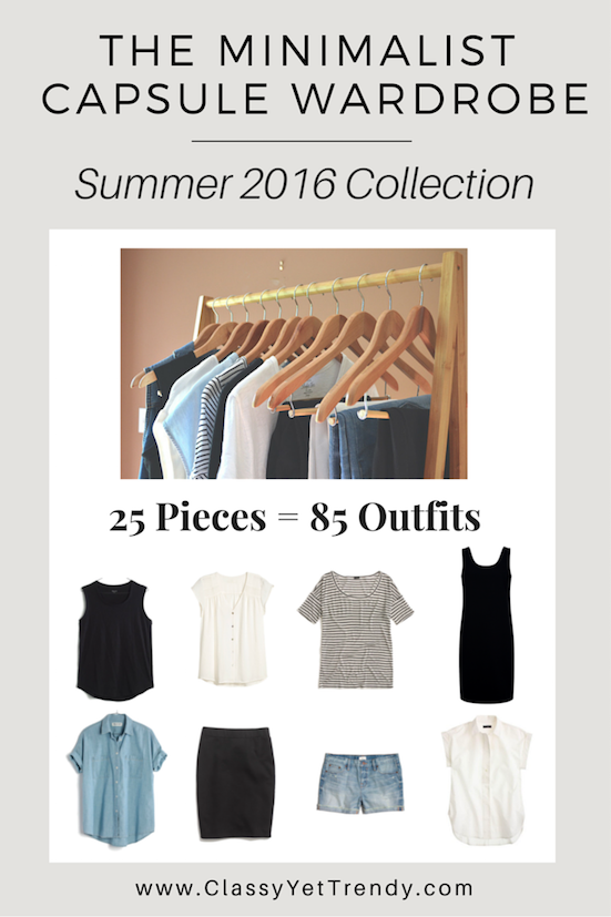 Minimalist Capsule Wardrobe Summer 2016 EBook Cover mdm