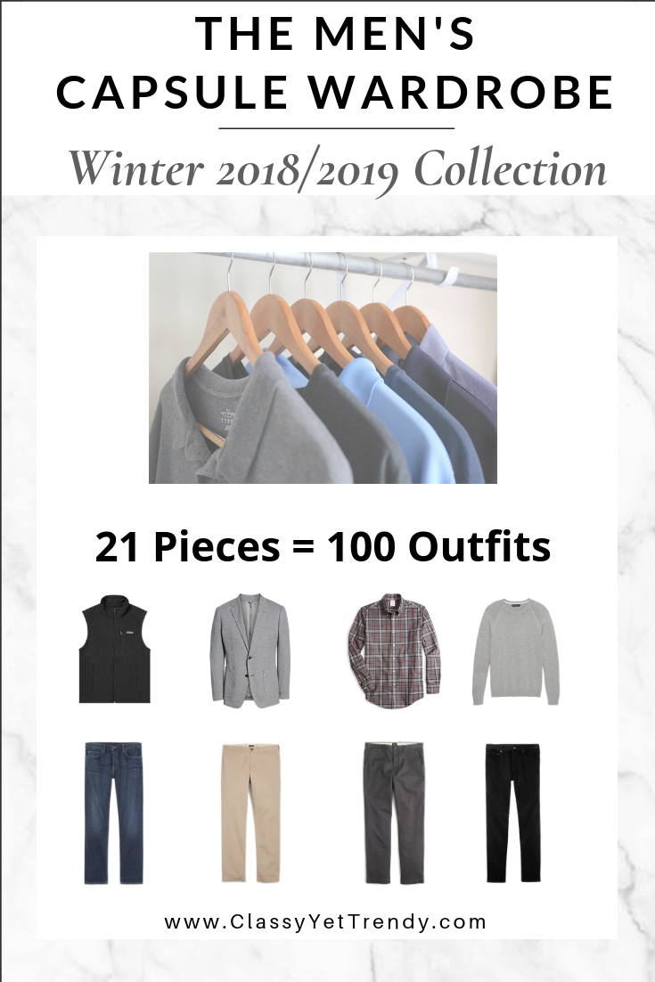 The Men s Capsule Wardrobe Winter 2018 2019 Collection Classy