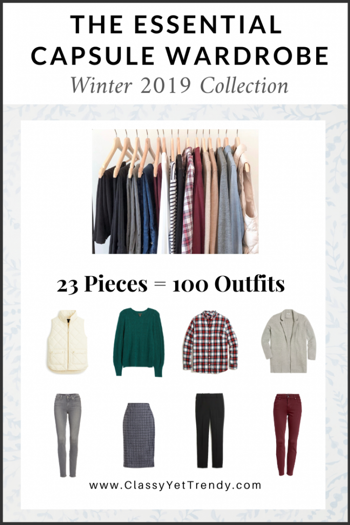 Essential Capsule Wardrobe Winter 2019 cover
