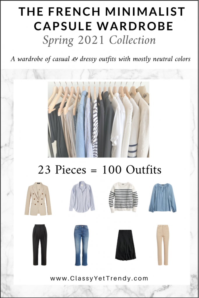 The French Minimalist Spring 2021 Capsule Wardrobe Sneak Peek + 10